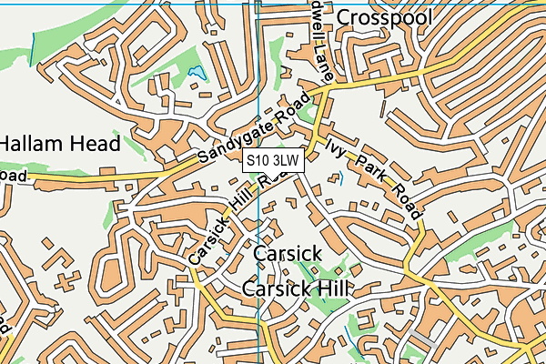 S10 3LW map - OS VectorMap District (Ordnance Survey) S10 3LW map - OS VectorMap District (Ordnance Survey)