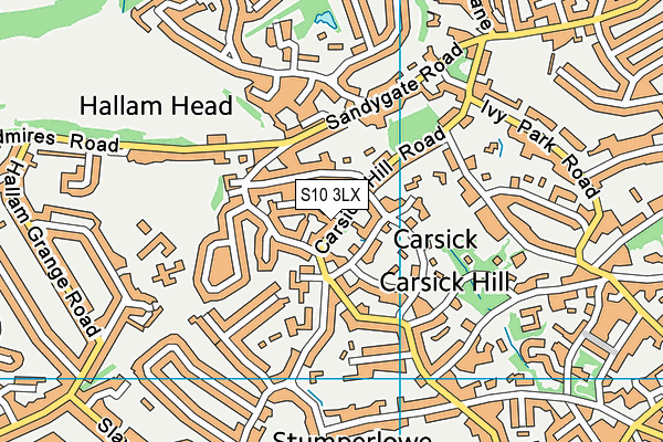 S10 3LX map - OS VectorMap District (Ordnance Survey) S10 3LX map - OS VectorMap District (Ordnance Survey)