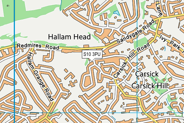 S10 3PU map - OS VectorMap District (Ordnance Survey) S10 3PU map - OS VectorMap District (Ordnance Survey)