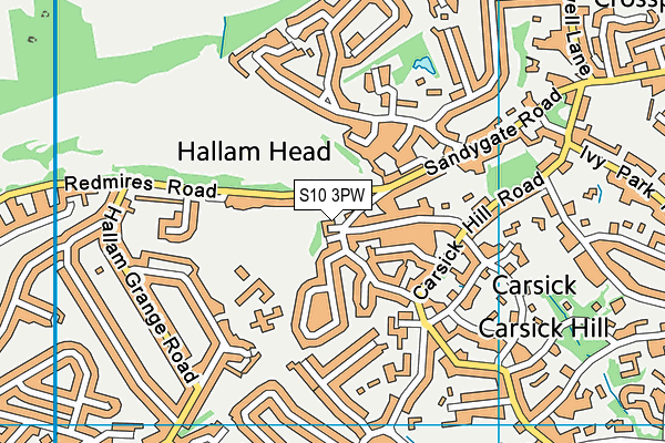S10 3PW map - OS VectorMap District (Ordnance Survey) S10 3PW map - OS VectorMap District (Ordnance Survey)