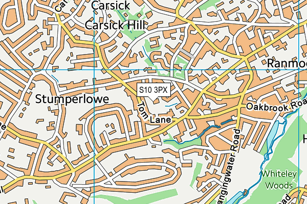 S10 3PX map - OS VectorMap District (Ordnance Survey) S10 3PX map - OS VectorMap District (Ordnance Survey)