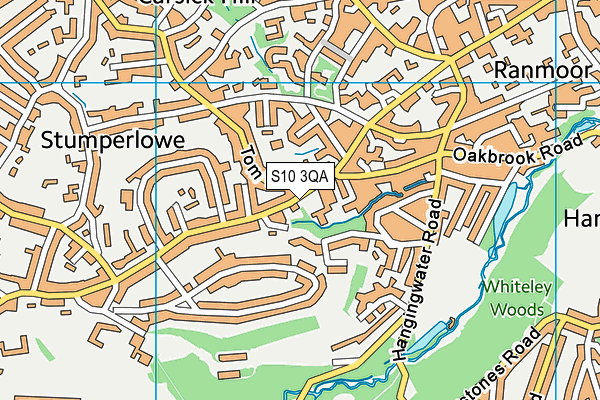 S10 3QA map - OS VectorMap District (Ordnance Survey) S10 3QA map - OS VectorMap District (Ordnance Survey)