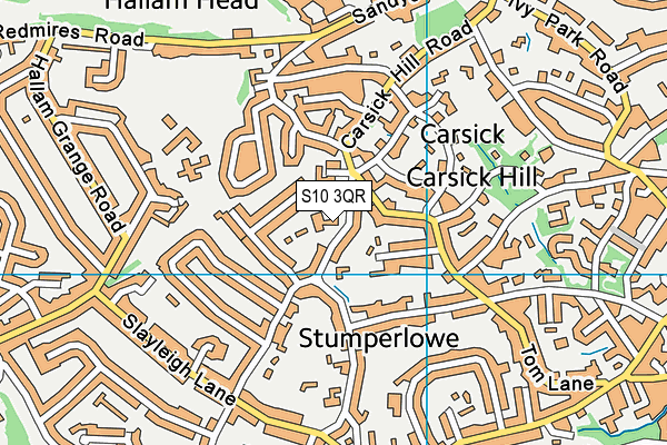 S10 3QR map - OS VectorMap District (Ordnance Survey) S10 3QR map - OS VectorMap District (Ordnance Survey)
