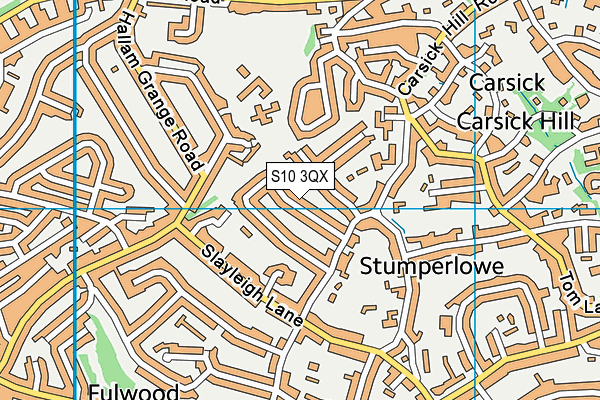 S10 3QX map - OS VectorMap District (Ordnance Survey) S10 3QX map - OS VectorMap District (Ordnance Survey)
