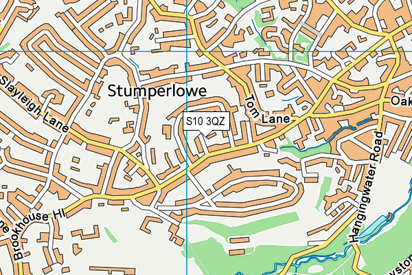 S10 3QZ map - OS VectorMap District (Ordnance Survey)