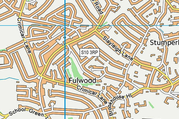 S10 3RP map - OS VectorMap District (Ordnance Survey)