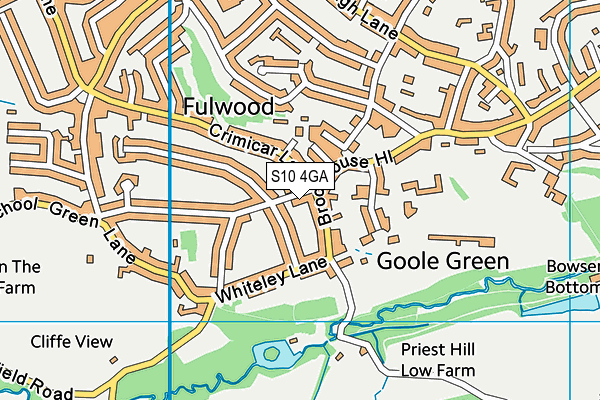 S10 4GA map - OS VectorMap District (Ordnance Survey) S10 4GA map - OS VectorMap District (Ordnance Survey)