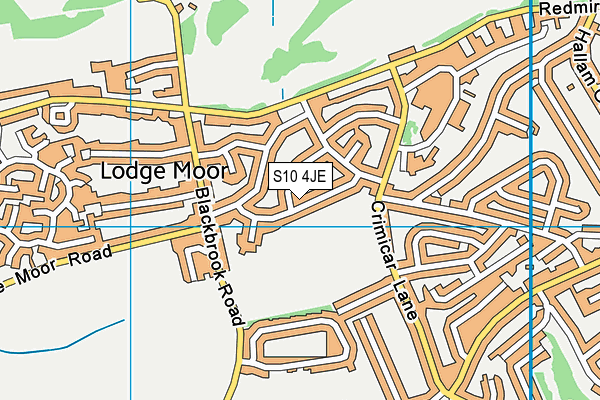 S10 4JE map - OS VectorMap District (Ordnance Survey) S10 4JE map - OS VectorMap District (Ordnance Survey)