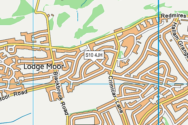 S10 4JH map - OS VectorMap District (Ordnance Survey) S10 4JH map - OS VectorMap District (Ordnance Survey)