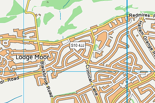 S10 4JJ map - OS VectorMap District (Ordnance Survey) S10 4JJ map - OS VectorMap District (Ordnance Survey)
