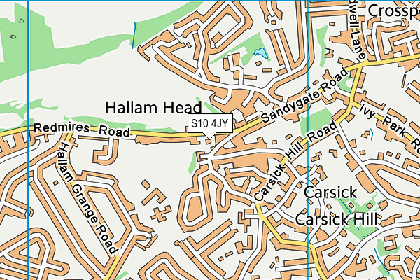 S10 4JY map - OS VectorMap District (Ordnance Survey) S10 4JY map - OS VectorMap District (Ordnance Survey)