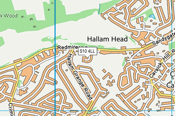 S10 4LL map - OS VectorMap District (Ordnance Survey) S10 4LL map - OS VectorMap District (Ordnance Survey)