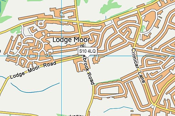 S10 4LQ map - OS VectorMap District (Ordnance Survey)
