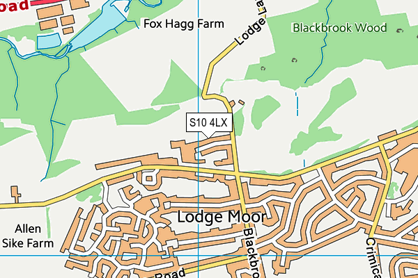 S10 4LX map - OS VectorMap District (Ordnance Survey) S10 4LX map - OS VectorMap District (Ordnance Survey)