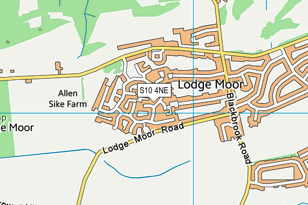 S10 4NE map - OS VectorMap District (Ordnance Survey)