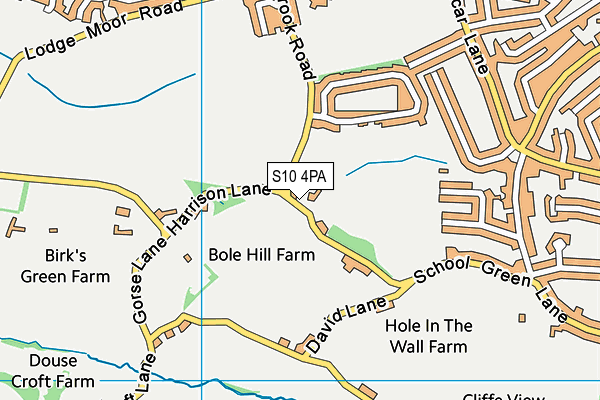 S10 4PA map - OS VectorMap District (Ordnance Survey) S10 4PA map - OS VectorMap District (Ordnance Survey)