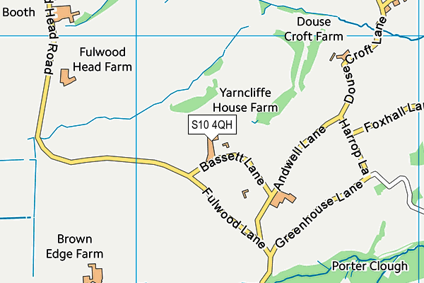 S10 4QH map - OS VectorMap District (Ordnance Survey) S10 4QH map - OS VectorMap District (Ordnance Survey)