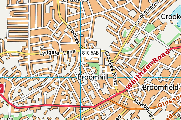 S10 5AB map - OS VectorMap District (Ordnance Survey) S10 5AB map - OS VectorMap District (Ordnance Survey)