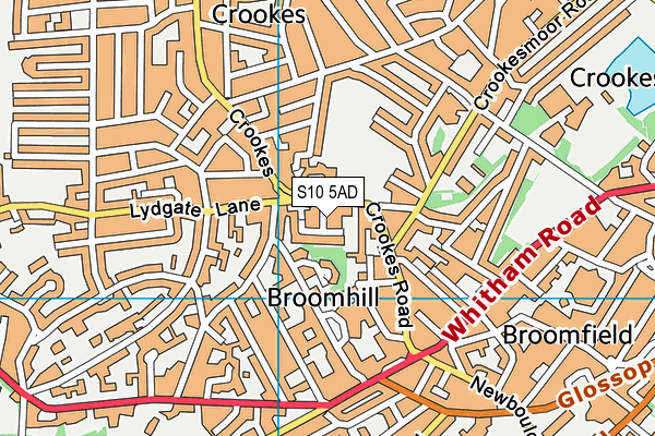 S10 5AD map - OS VectorMap District (Ordnance Survey) S10 5AD map - OS VectorMap District (Ordnance Survey)