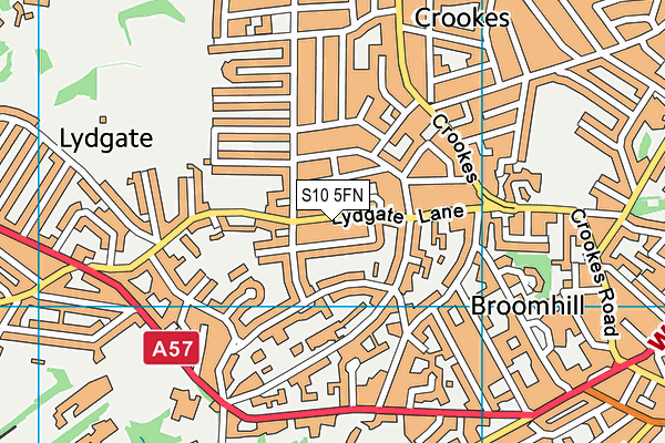 S10 5FN map - OS VectorMap District (Ordnance Survey) S10 5FN map - OS VectorMap District (Ordnance Survey)