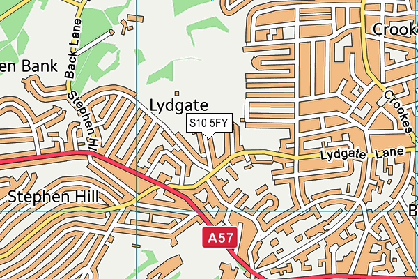 S10 5FY map - OS VectorMap District (Ordnance Survey) S10 5FY map - OS VectorMap District (Ordnance Survey)