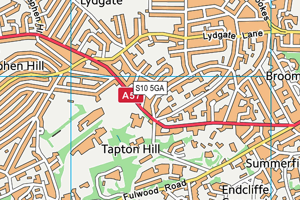 S10 5GA map - OS VectorMap District (Ordnance Survey) S10 5GA map - OS VectorMap District (Ordnance Survey)