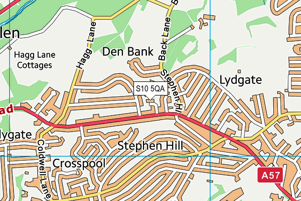 S10 5QA map - OS VectorMap District (Ordnance Survey) S10 5QA map - OS VectorMap District (Ordnance Survey)