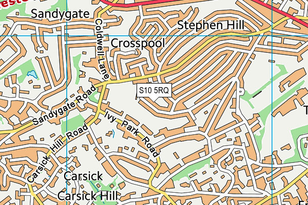 S10 5RQ map - OS VectorMap District (Ordnance Survey) S10 5RQ map - OS VectorMap District (Ordnance Survey)