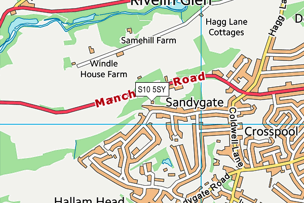 S10 5SY map - OS VectorMap District (Ordnance Survey) S10 5SY map - OS VectorMap District (Ordnance Survey)
