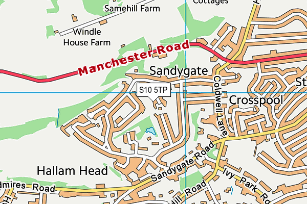 S10 5TP map - OS VectorMap District (Ordnance Survey) S10 5TP map - OS VectorMap District (Ordnance Survey)