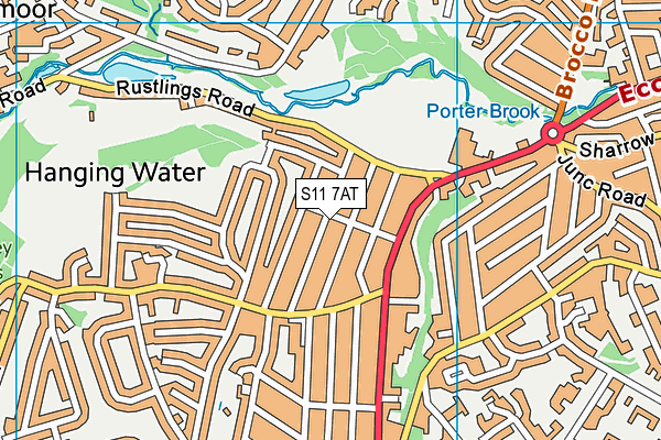 S11 7AT map - OS VectorMap District (Ordnance Survey) S11 7AT map - OS VectorMap District (Ordnance Survey)