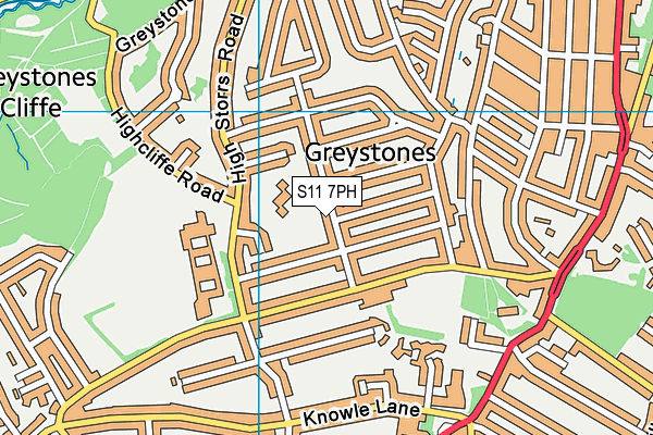 S11 7PH map - OS VectorMap District (Ordnance Survey) S11 7PH map - OS VectorMap District (Ordnance Survey)