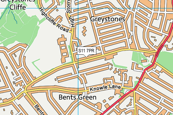 S11 7PR map - OS VectorMap District (Ordnance Survey) S11 7PR map - OS VectorMap District (Ordnance Survey)