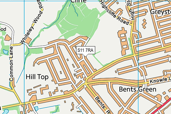 S11 7RA map - OS VectorMap District (Ordnance Survey) S11 7RA map - OS VectorMap District (Ordnance Survey)