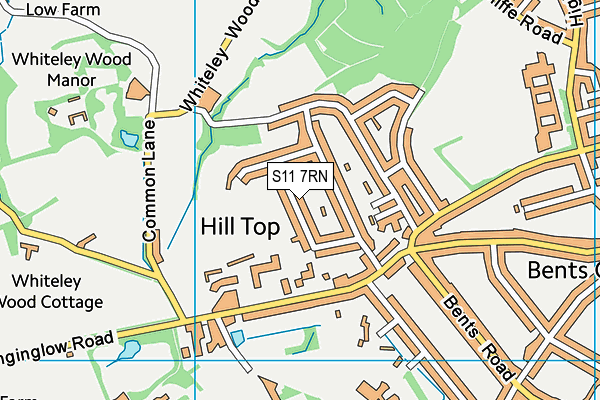 S11 7RN map - OS VectorMap District (Ordnance Survey) S11 7RN map - OS VectorMap District (Ordnance Survey)