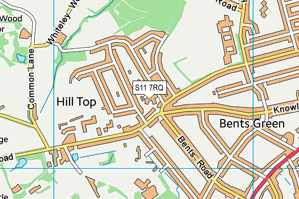 S11 7RQ map - OS VectorMap District (Ordnance Survey) S11 7RQ map - OS VectorMap District (Ordnance Survey)