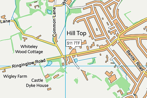 S11 7TF map - OS VectorMap District (Ordnance Survey) S11 7TF map - OS VectorMap District (Ordnance Survey)