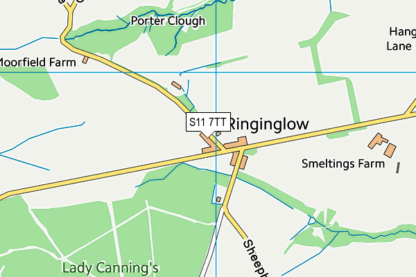 S11 7TT map - OS VectorMap District (Ordnance Survey) S11 7TT map - OS VectorMap District (Ordnance Survey)
