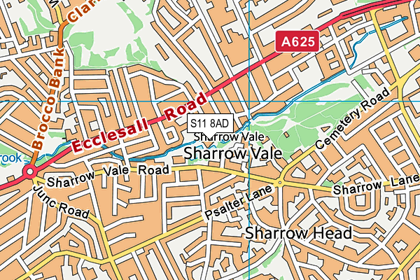 S11 8AD map - OS VectorMap District (Ordnance Survey) S11 8AD map - OS VectorMap District (Ordnance Survey)