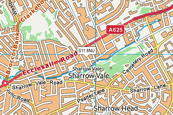 S11 8NU map - OS VectorMap District (Ordnance Survey) S11 8NU map - OS VectorMap District (Ordnance Survey)