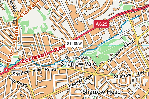 S11 8NW map - OS VectorMap District (Ordnance Survey) S11 8NW map - OS VectorMap District (Ordnance Survey)