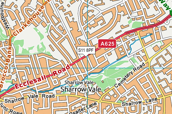 S11 8PF map - OS VectorMap District (Ordnance Survey) S11 8PF map - OS VectorMap District (Ordnance Survey)
