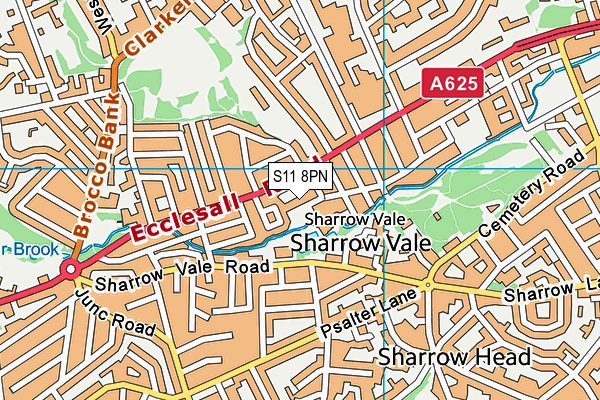 S11 8PN map - OS VectorMap District (Ordnance Survey) S11 8PN map - OS VectorMap District (Ordnance Survey)