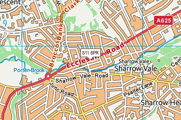 S11 8PR map - OS VectorMap District (Ordnance Survey) S11 8PR map - OS VectorMap District (Ordnance Survey)