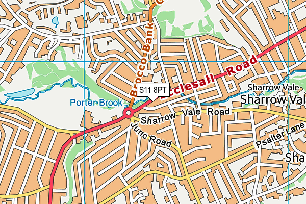 S11 8PT map - OS VectorMap District (Ordnance Survey) S11 8PT map - OS VectorMap District (Ordnance Survey)