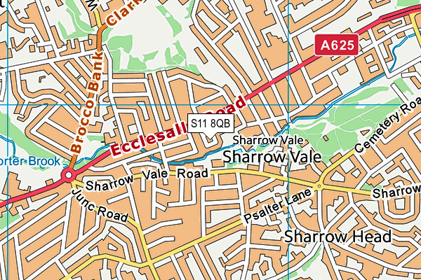 S11 8QB map - OS VectorMap District (Ordnance Survey) S11 8QB map - OS VectorMap District (Ordnance Survey)