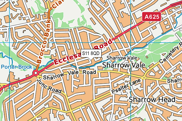 S11 8QD map - OS VectorMap District (Ordnance Survey) S11 8QD map - OS VectorMap District (Ordnance Survey)