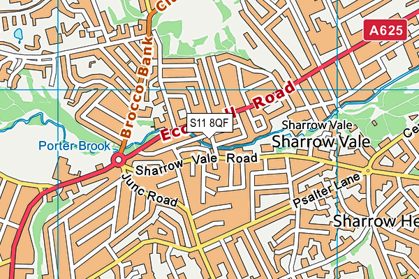 S11 8QF map - OS VectorMap District (Ordnance Survey) S11 8QF map - OS VectorMap District (Ordnance Survey)