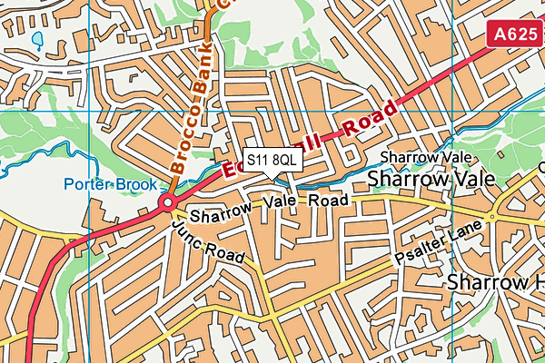 S11 8QL map - OS VectorMap District (Ordnance Survey) S11 8QL map - OS VectorMap District (Ordnance Survey)