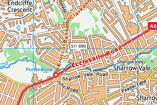 S11 8RN map - OS VectorMap District (Ordnance Survey) S11 8RN map - OS VectorMap District (Ordnance Survey)